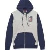 H-D Motorclothes Harley-Davidson Zip Hoodie #1 Colorblock Grau/blau