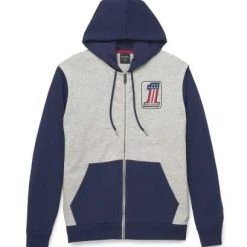 H-D Motorclothes Harley-Davidson Zip Hoodie #1 Colorblock Grau/blau