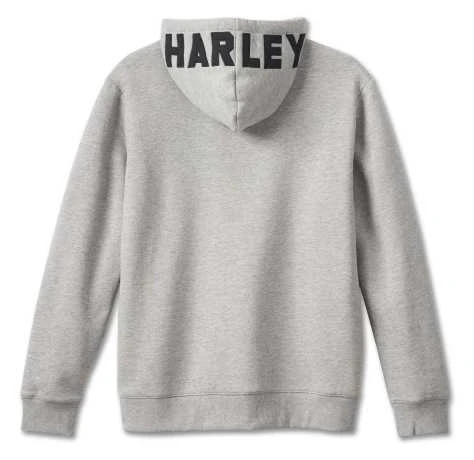 H-D Motorclothes Harley-Davidson Zip Hoodie Bar & Shield Revolution Grau 2 H-D Motorclothes Harley-Davidson Zip Hoodie Bar & Shield Revolution Grau – Bild 2