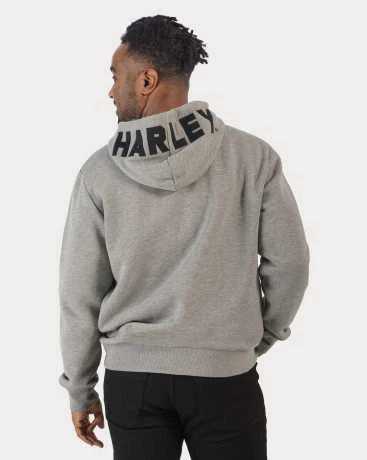 H-D Motorclothes Harley-Davidson Zip Hoodie Bar & Shield Revolution Grau 4 H-D Motorclothes Harley-Davidson Zip Hoodie Bar & Shield Revolution Grau – Bild 4