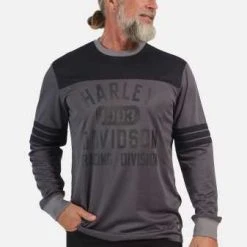 H-D Motorclothes Harley-Davidson Longsleeve Racing Jersey Dunkelgrau 7 H-D Motorclothes Harley-Davidson Longsleeve Racing Jersey Dunkelgrau -jacket shop 96544 23vm 41