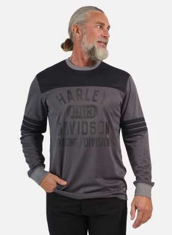 H-D Motorclothes Harley-Davidson Longsleeve Racing Jersey Dunkelgrau 4 H-D Motorclothes Harley-Davidson Longsleeve Racing Jersey Dunkelgrau – Bild 4
