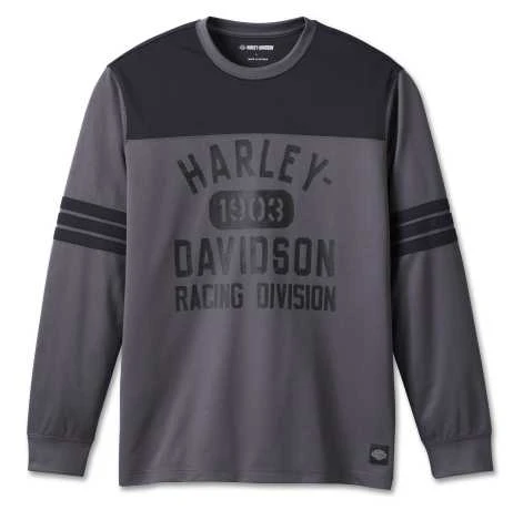 H-D Motorclothes Harley-Davidson Longsleeve Racing Jersey Dunkelgrau 1 H-D Motorclothes Harley-Davidson Longsleeve Racing Jersey Dunkelgrau