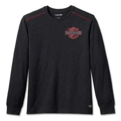 H-D Motorclothes Harley-Davidson Longsleeve Club Crew Schwarz