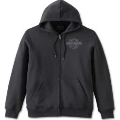 H-D Motorclothes Harley-Davidson Zip Hoodie Combustion Schwarz