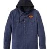 H-D Motorclothes Harley-Davidson Hooded Shirt Whiplash Blau