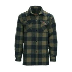 Motorcycle Storehouse MCS Lumberjack Flannel Hemd Karo Schwarz/oliv