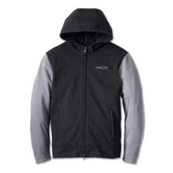 H-D Motorclothes Harley-Davidson Riding Hoodie 120th Anniversary Deflector Schwarz/grau