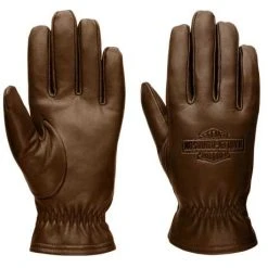 H-D Motorclothes Harley-Davidson Lederhandschuhe Full Speed Braun