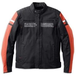 H-D Motorclothes Harley-Davidson Textiljacke Hazard Wasserdicht Extra Lang