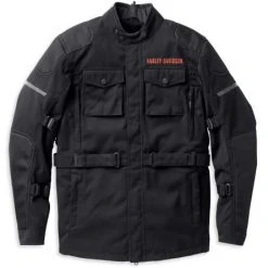H-D Motorclothes Harley-Davidson Jacke Quest Triple Vent Schwarz