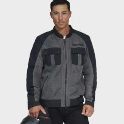 H-D Motorclothes Harley-Davidson Jacke Zephyr Mesh Grau -jacket shop 98131 22em 3