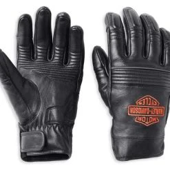 H-D Motorclothes Harley-Davidson Handschuhe Grapnel Leder Schwarz