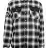 H-D Motorclothes Harley-Davidson Biker Hemdjacke Arterial Karo Schwarz/weiß