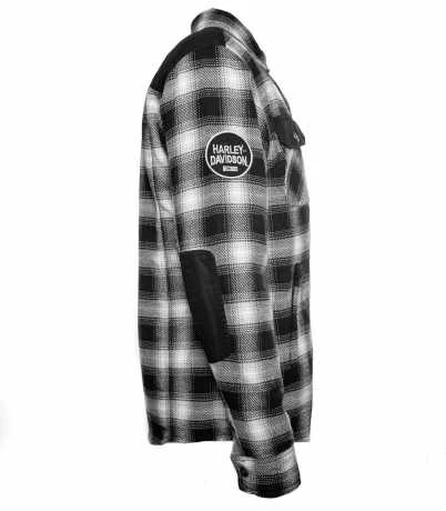 H-D Motorclothes Harley-Davidson Biker Hemdjacke Arterial Karo Schwarz/weiß 3 H-D Motorclothes Harley-Davidson Biker Hemdjacke Arterial Karo Schwarz/weiß – Bild 3