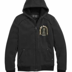 H-D Motorclothes Harley-Davidson Biker Zip Hoodie Arterial Schwarz
