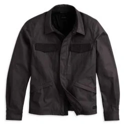 H-D Motorclothes Harley-Davidson Jacke Overlook Waxed Schwarz