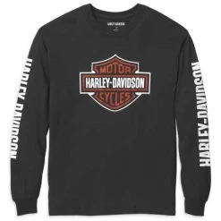 H-D Motorclothes Harley-Davidson Bar & Shield Longsleeve Schwarz