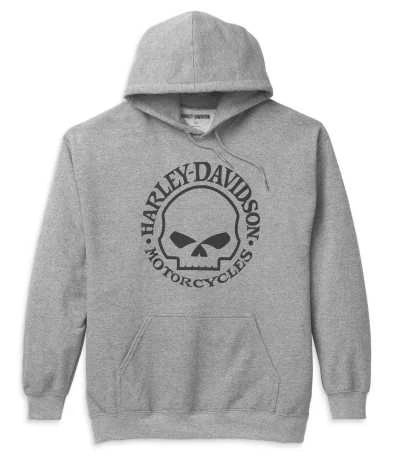 H-D Motorclothes Harley-Davidson Skull Hoodie Heather Grau 1 H-D Motorclothes Harley-Davidson Skull Hoodie Heather Grau