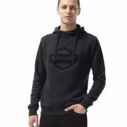 H-D Motorclothes Harley-Davidson Hoodie Embossed Schwarz 7 H-D Motorclothes Harley-Davidson Hoodie Embossed Schwarz -jacket shop 99033 20vm 41