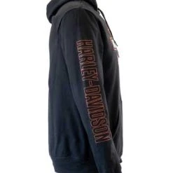 H-D Motorclothes Harley-Davidson Hoodie Hallmark Bar & Shield Schwarz -jacket shop 99039 22vm harley41