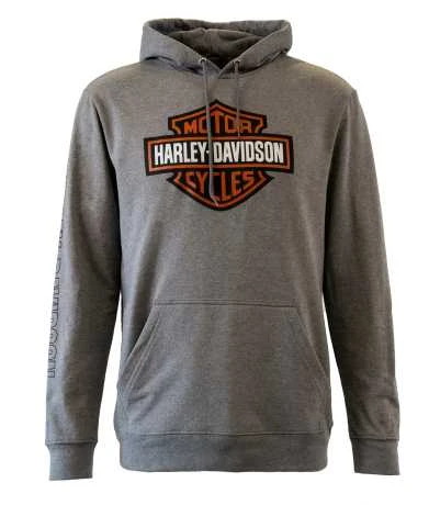 H-D Motorclothes Harley-Davidson Hoodie Hallmark Bar & Shield Grau 1 H-D Motorclothes Harley-Davidson Hoodie Hallmark Bar & Shield Grau