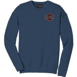 H-D Motorclothes Harley-Davidson Sweatshirt Bar & Shield Blau
