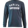 H-D Motorclothes Harley-Davidson Sweatshirt Staple Blau