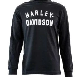H-D Motorclothes Harley-Davidson Longsleeve Staple Schwarz