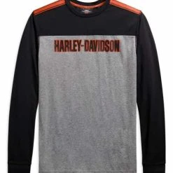 H-D Motorclothes Harley-Davidson Longsleeve Performance Micro Mesh Colorblock