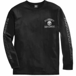 H-D Motorclothes Harley-Davidson Skull Longsleeve, Schwarz