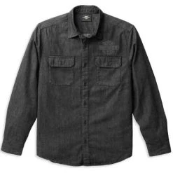 H-D Motorclothes Harley-Davidson Jeanshemd Bar & Shield Schwarz