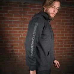 H-D Motorclothes Harley-Davidson Skull Zip Hoodie, Grau -jacket shop 99107 18vm 6