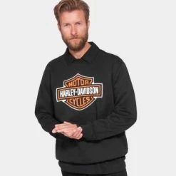 H-D Motorclothes Harley-Davidson Bar & Shield Pullover Schwarz -jacket shop 99121 22vm 41