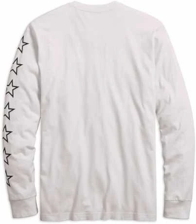 H-D Motorclothes Harley-Davidson Longsleeve #1 Flat Track Weiß 2 H-D Motorclothes Harley-Davidson Longsleeve #1 Flat Track Weiß – Bild 2