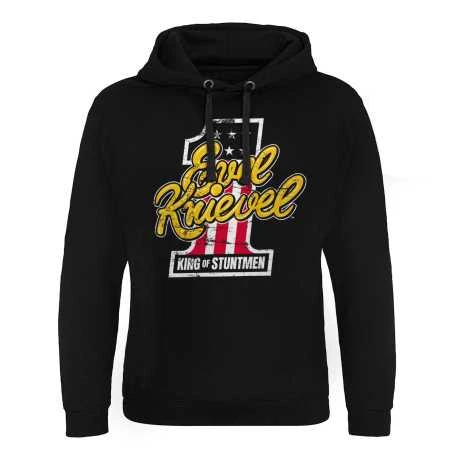 Evel Knievel King Of Stuntmen Epic Hoodie Schwarz 1 Evel Knievel King Of Stuntmen Epic Hoodie Schwarz