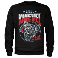 Evel Knievel Wheelie Sweatshirt Schwarz