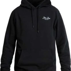 John Doe Hoodie JD Lettering Schwarz