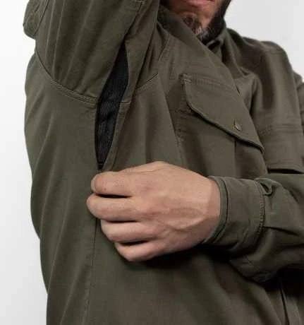 John Doe Motoshirt Motorrad Hemd Oliv Grün 3 John Doe Motoshirt Motorrad Hemd Oliv Grün – Bild 3