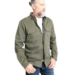 John Doe Motoshirt Motorrad Hemd Oliv Grün 10 John Doe Motoshirt Motorrad Hemd Oliv Grün -jacket shop jdl5007v 4