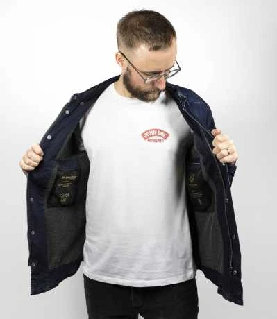 John Doe Motoshirt Motorrad Hemd Denim Dunkelblau 5 John Doe Motoshirt Motorrad Hemd Denim Dunkelblau – Bild 5