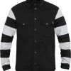 John Doe Motoshirt Motorrad Hemd Prison Schwarz/weiß