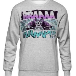 John Doe Sweatshirt Braaap Grau