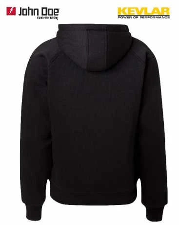 John Doe Motorrad XTM Hoodie Schwarz 2 John Doe Motorrad XTM Hoodie Schwarz – Bild 2