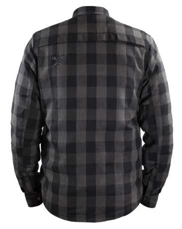 John Doe Motoshirt Motorrad Hemd Grau/schwarz 2 John Doe Motoshirt Motorrad Hemd Grau/schwarz – Bild 2