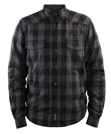 John Doe Motoshirt Motorrad Hemd Grau/schwarz 1 John Doe Motoshirt Motorrad Hemd Grau/schwarz