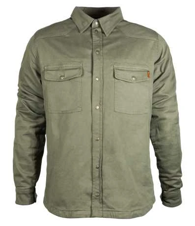John Doe Motoshirt Motorrad Hemd Oliv Grün 1 John Doe Motoshirt Motorrad Hemd Oliv Grün