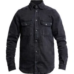 John Doe Motoshirt Motorrad Hemd Denim Schwarz