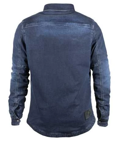 John Doe Motoshirt Motorrad Hemd Denim Dunkelblau 2 John Doe Motoshirt Motorrad Hemd Denim Dunkelblau – Bild 2