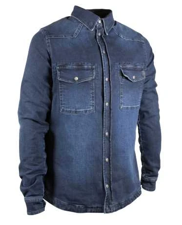 John Doe Motoshirt Motorrad Hemd Denim Dunkelblau 3 John Doe Motoshirt Motorrad Hemd Denim Dunkelblau – Bild 3